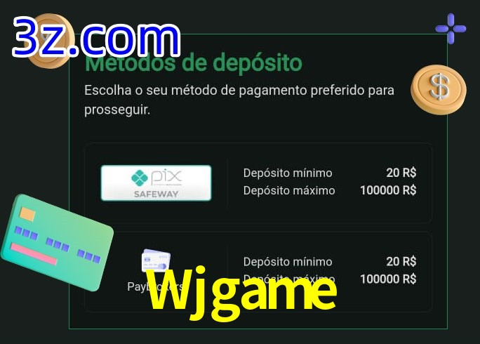 O cassino Wjgame oferece uma grande variedade de métodos de pagamento